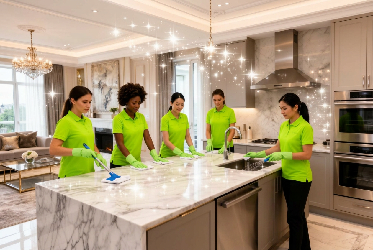Turnover Pros cleaning team at work